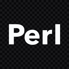 wordmark Perl putih SVG