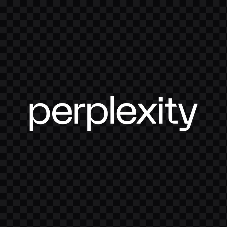 wordmark Perplexity putih PNG