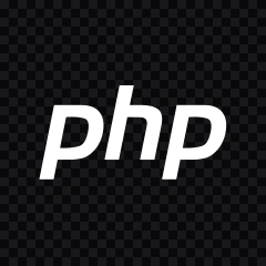 logo PHP putih SVG