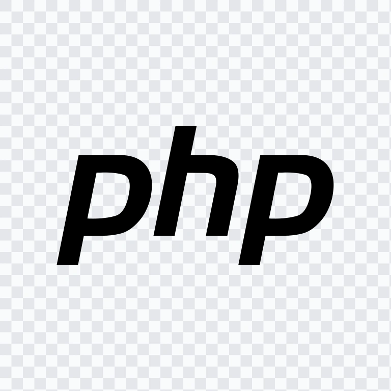 PHP black logo SVG