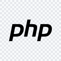 logo PHP hitam SVG