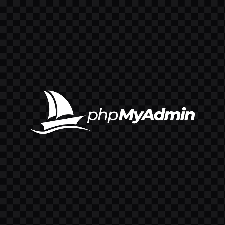 phpMyAdmin white logo SVG