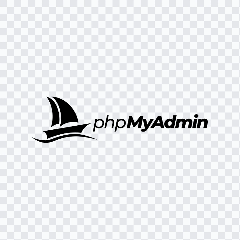 phpMyAdmin black logo SVG