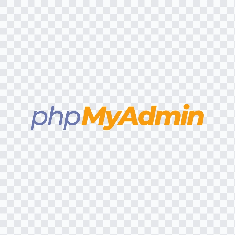 phpMyAdmin colored wordmark SVG