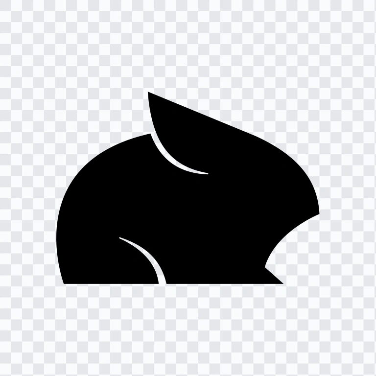 Pika black icon SVG