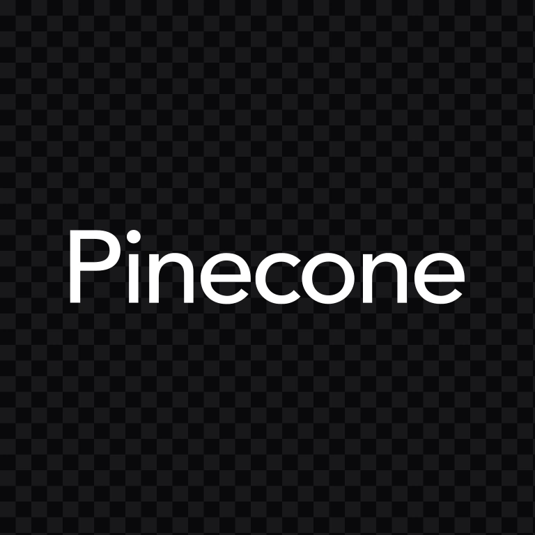 Pinecone white wordmark SVG