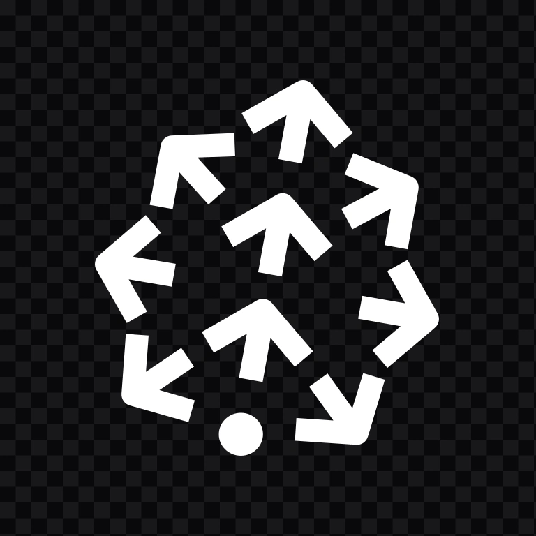 Pinecone white icon SVG