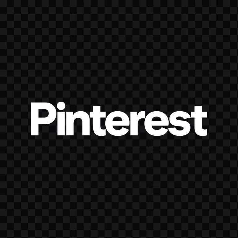 Pinterest white wordmark PNG