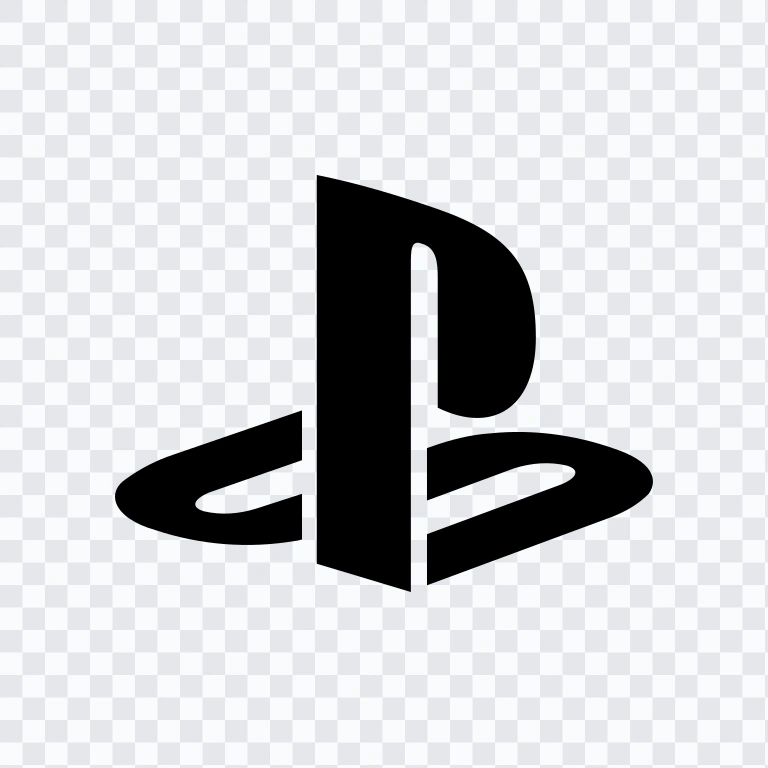 PlayStation black logo SVG