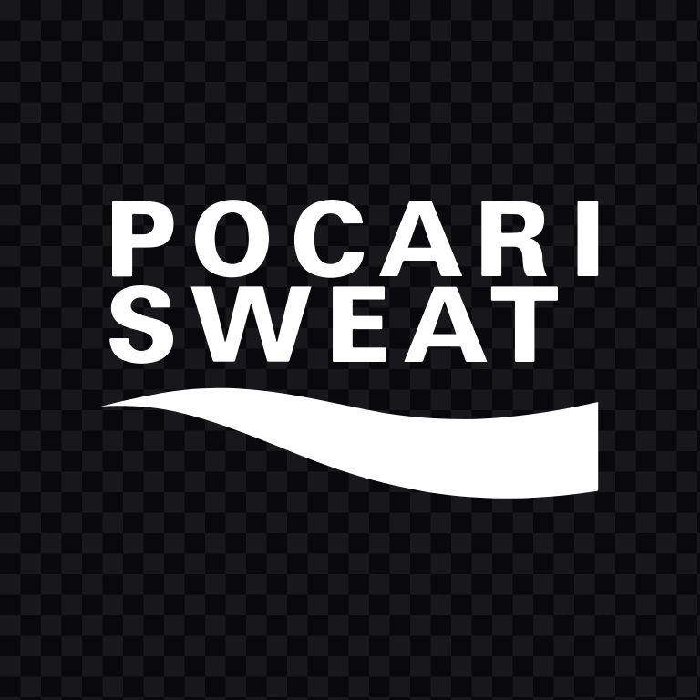 Pocari Sweat white logo SVG