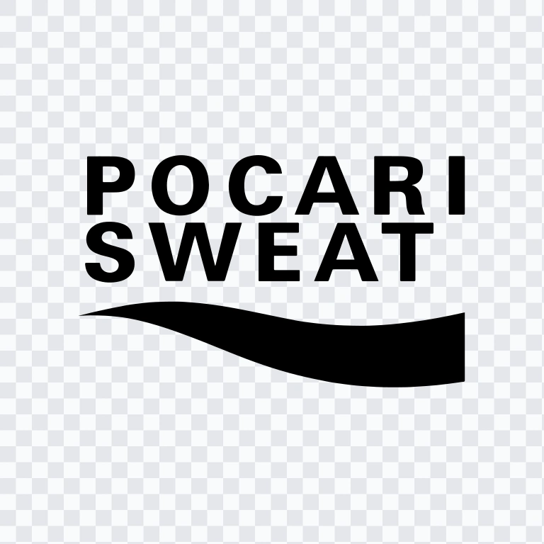 Pocari Sweat black logo SVG