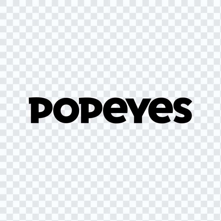 logo Popeyes hitam SVG