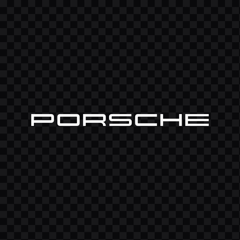 Porsche white wordmark SVG