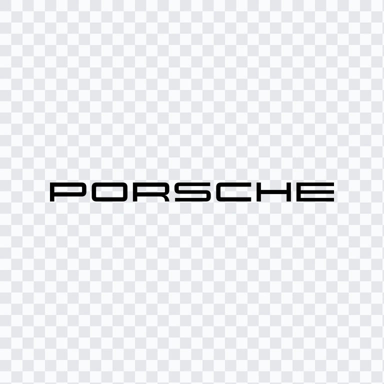 Porsche black wordmark SVG