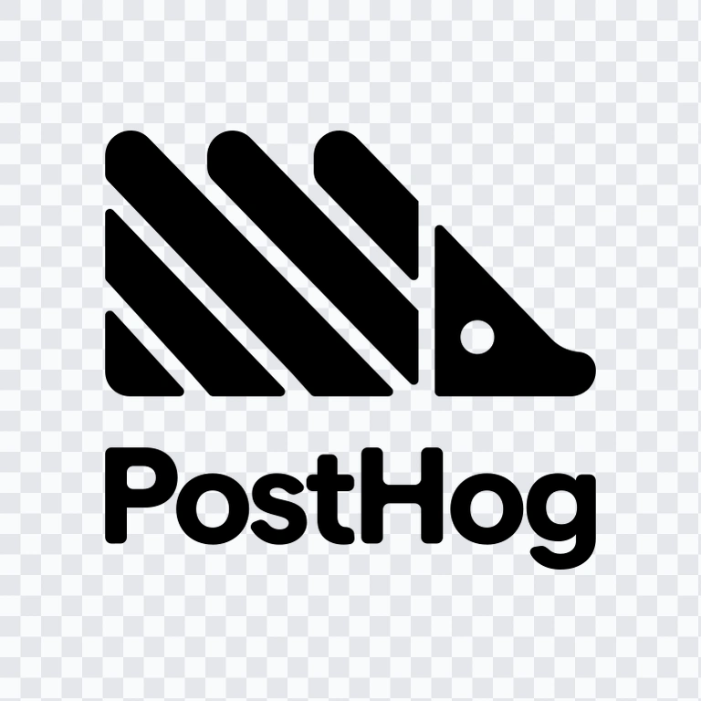 PostHog Vertical black logo SVG