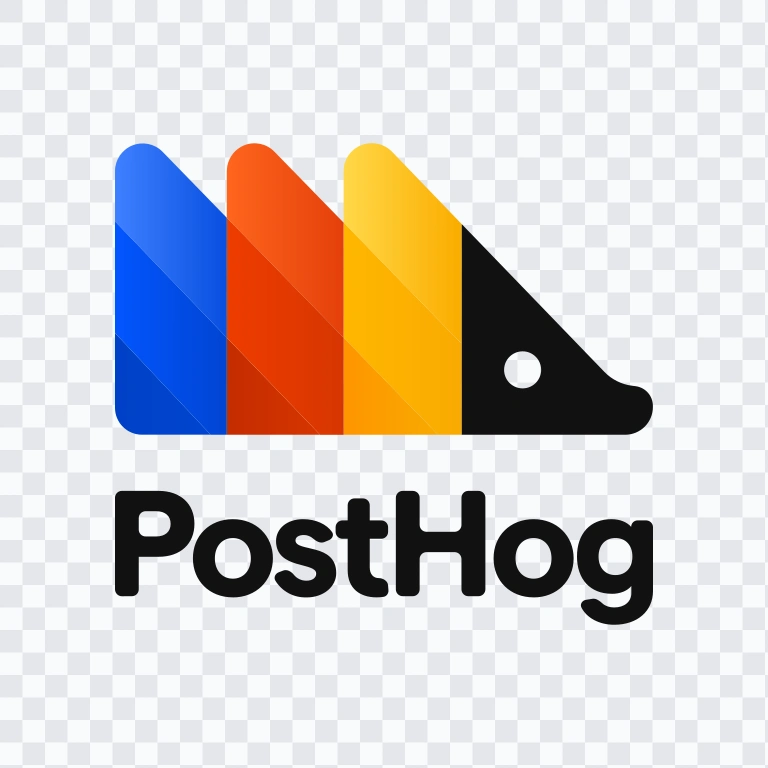 PostHog Vertical colored logo SVG