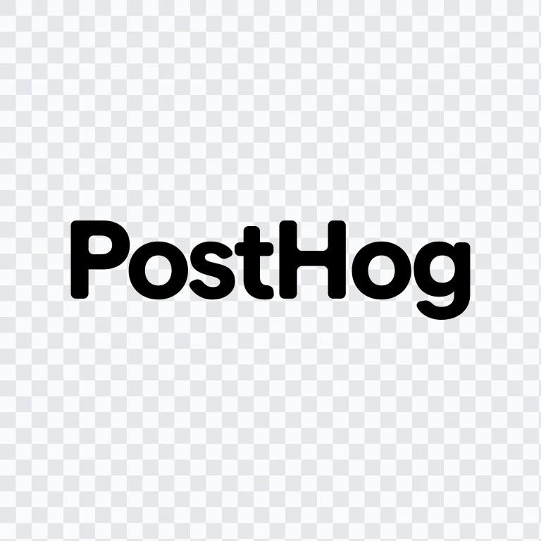 PostHog Horizontal black wordmark SVG