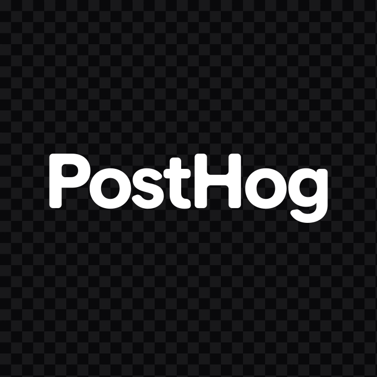 PostHog Horizontal white wordmark SVG