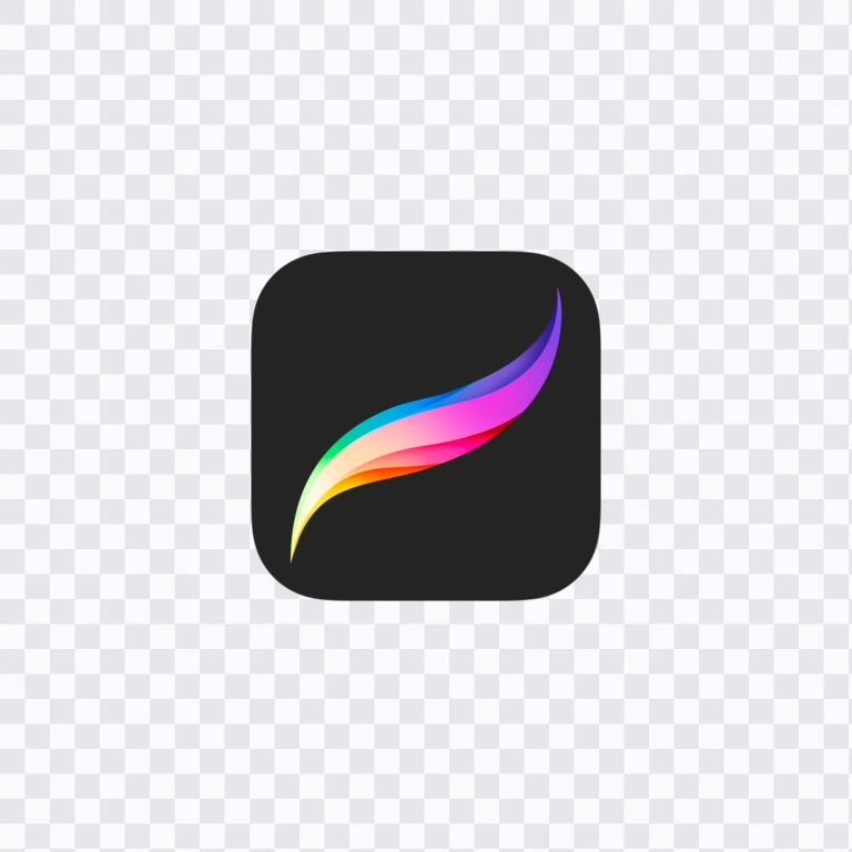 Procreate colored app icon PNG