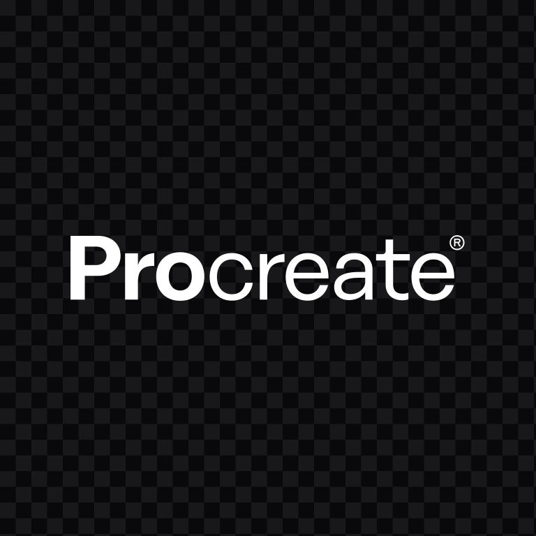 Procreate white logo SVG