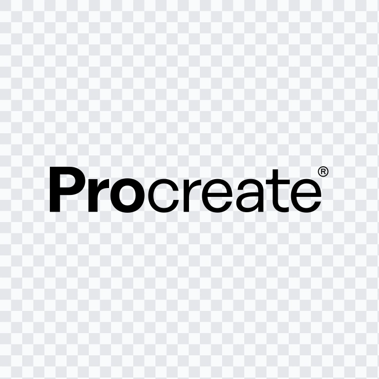 Procreate colored logo SVG