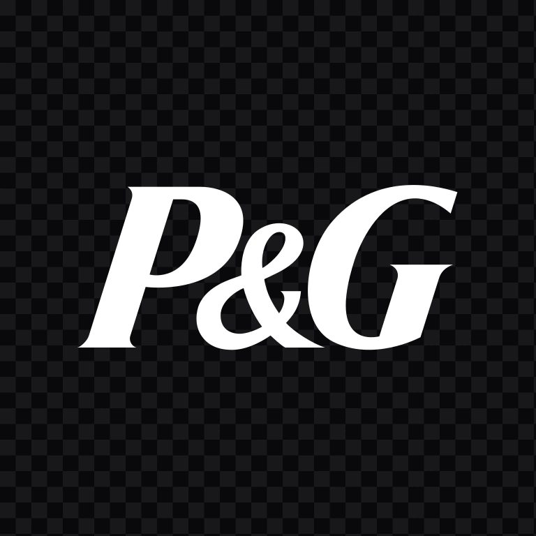 Procter & Gamble (P&G) white wordmark SVG