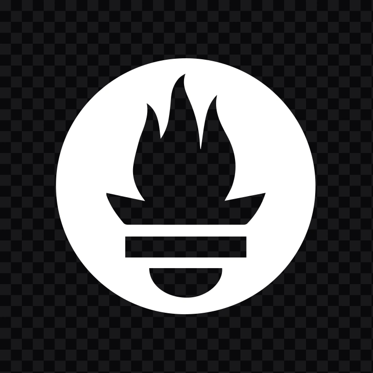 Prometheus white icon SVG