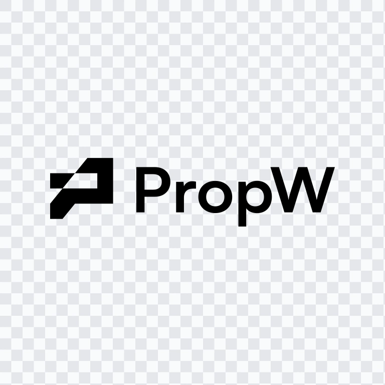 logo PropW hitam SVG