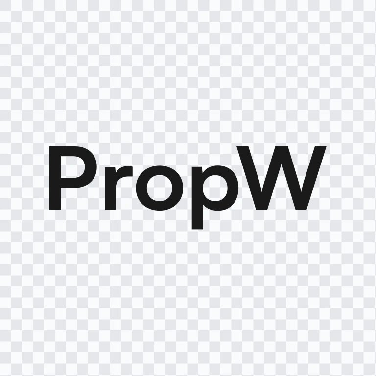 wordmark PropW berwarna SVG
