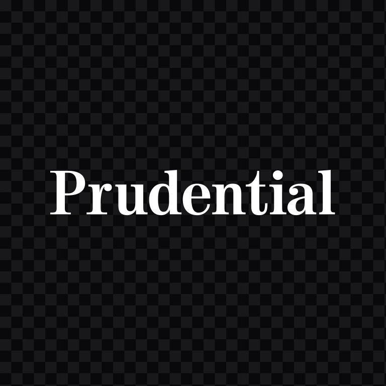 Prudential Financial white wordmark SVG