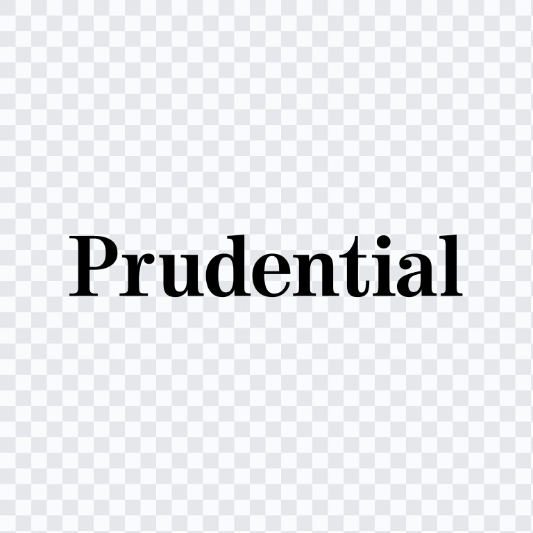 Prudential Financial black wordmark SVG