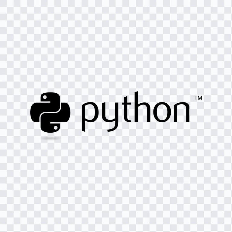 Python black logo PNG