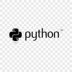 logo Python hitam PNG