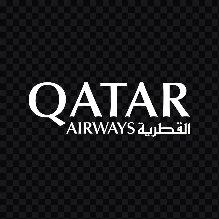logo mark Qatar Airways putih SVG