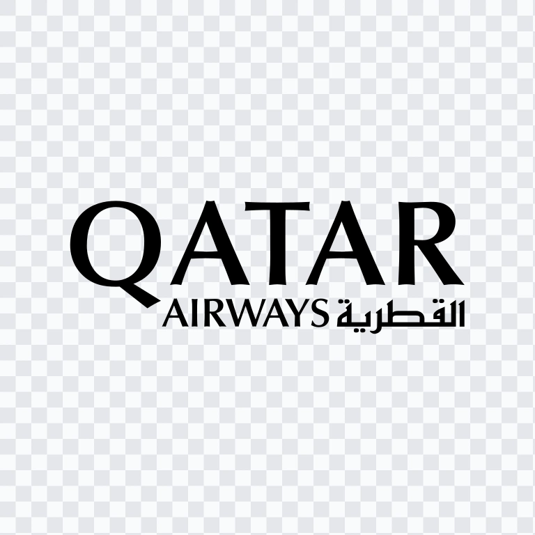 logo mark Qatar Airways hitam SVG