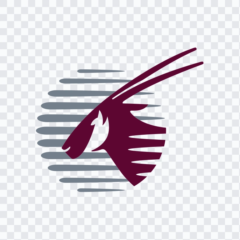 logo mark Qatar Airways berwarna SVG