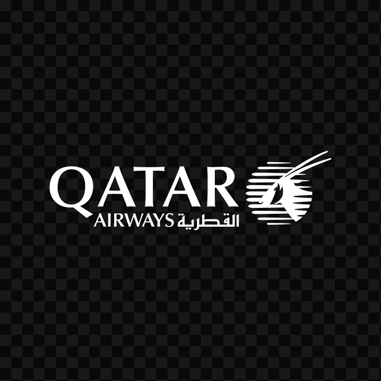 logo Qatar Airways putih SVG