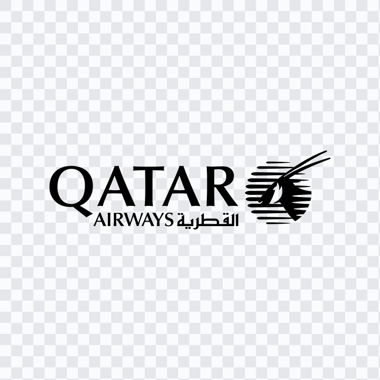 logo Qatar Airways hitam SVG