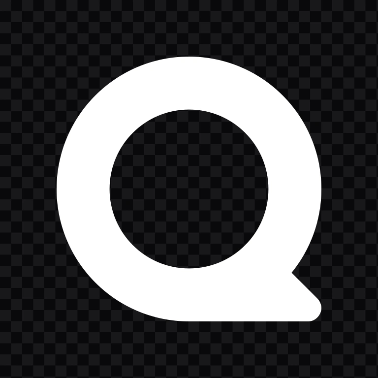 Quora white icon SVG