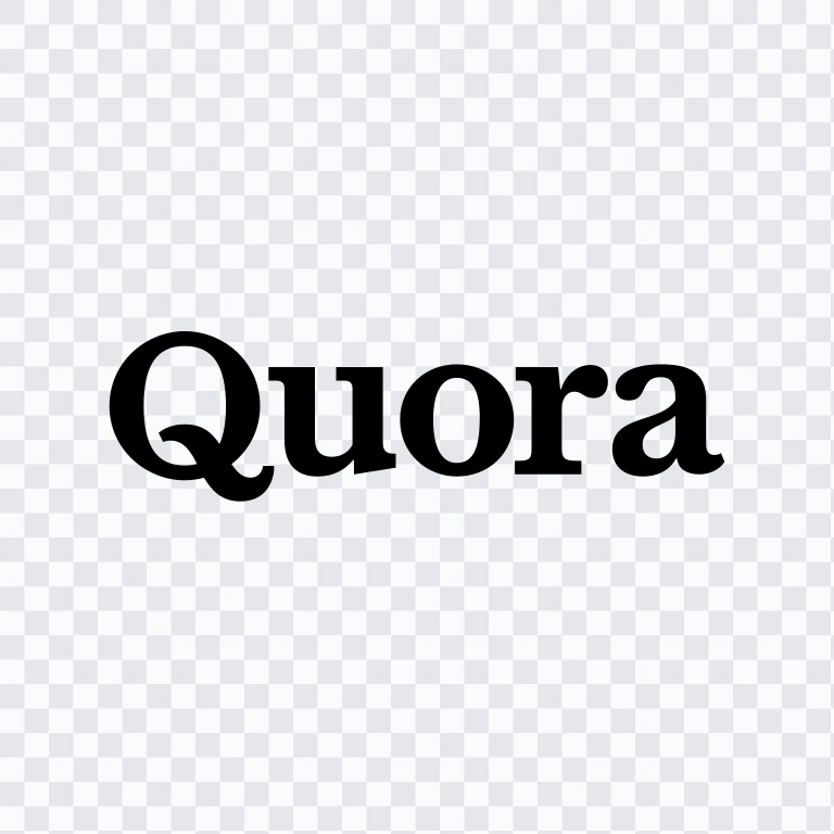 Quora black logo SVG
