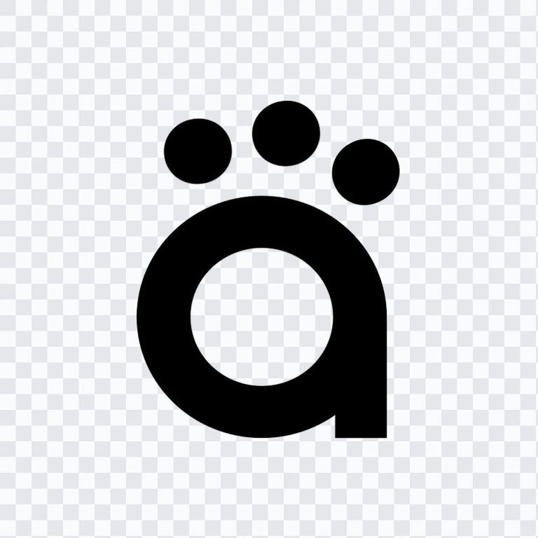 ikon QwenPaw hitam PNG
