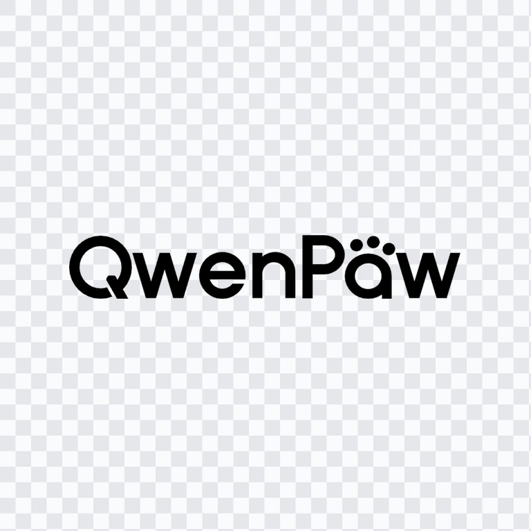 logo QwenPaw hitam PNG
