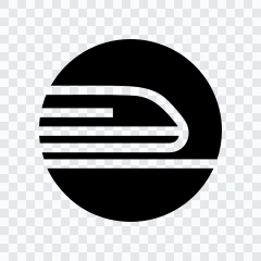 Railway black logo SVG