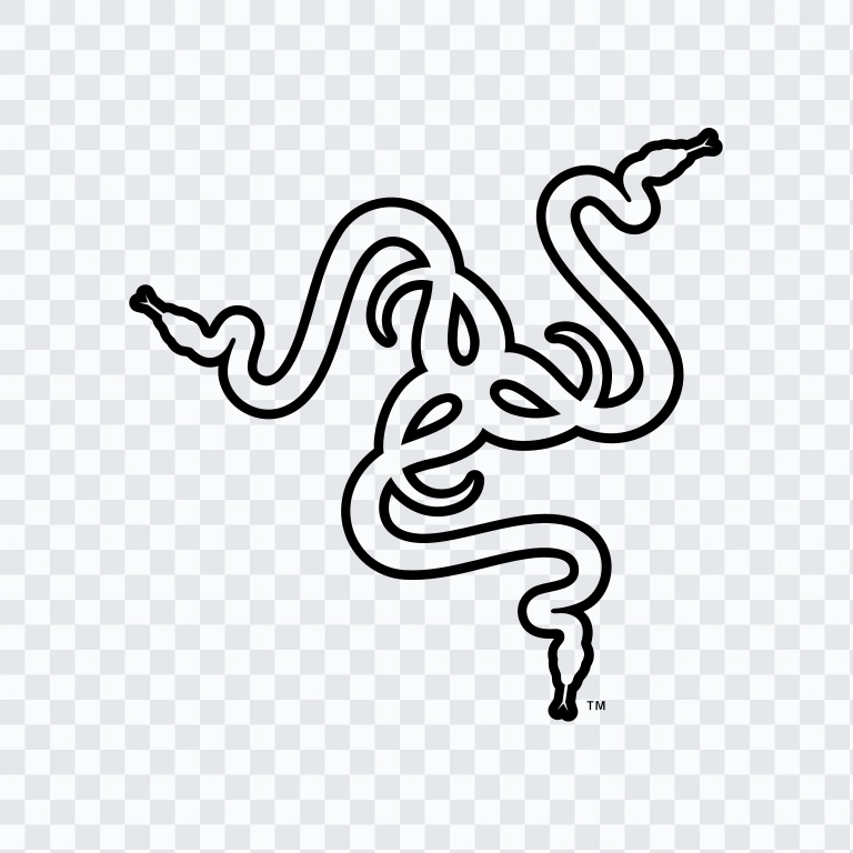 Razer black icon SVG