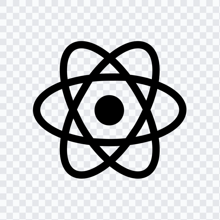 ikon React hitam SVG