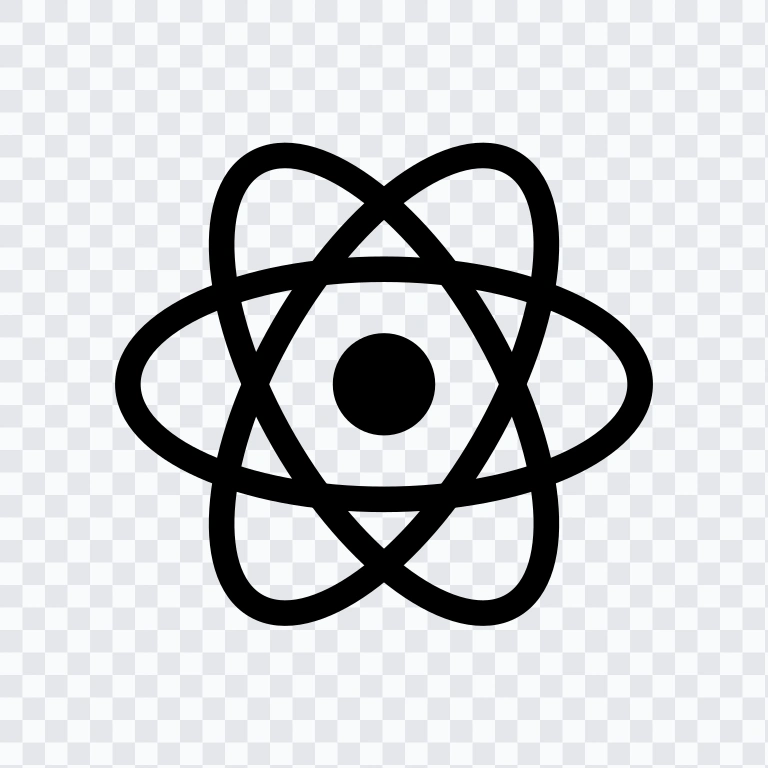 React Native black logo SVG