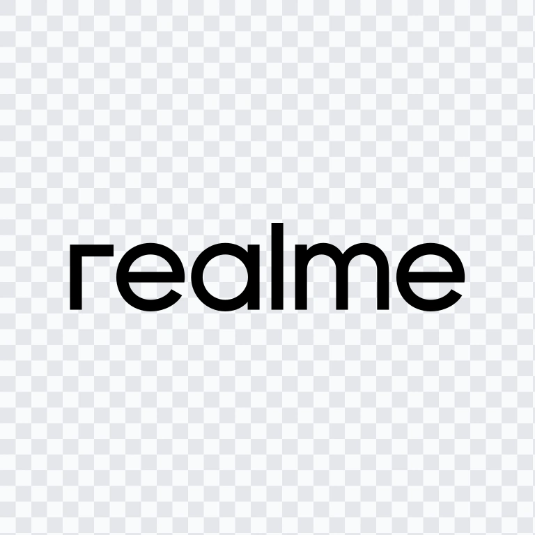 realme black logo SVG