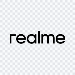 realme black logo SVG
