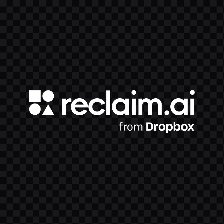 Reclaim AI white logo PNG
