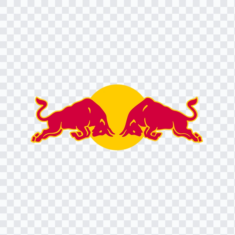 Red Bull colored icon SVG
